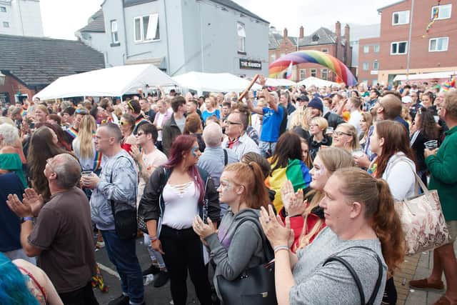 Crowds gather at Wakefield Pride in 2019, one of the groups to have benefitted from donations from Jack's Supermarket.