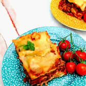 Vegan lasagne made with plant-based mince