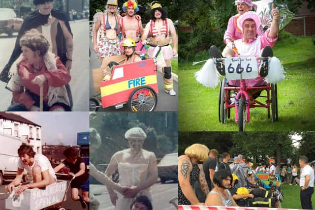 To this day the tradition continues with the village pram race raising money for different causes, including the Prince of Wales Hospice and the MND association
