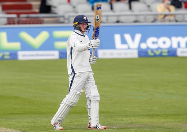 Harry Duke, making an impact with Yorkshire CCC.