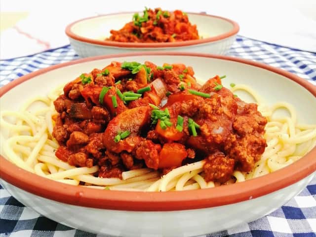 Karen’s vegan spaghetti bolognese