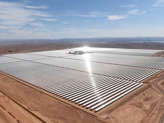 Stock image of solar farm