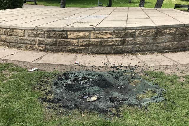Fires lit in Friarwood Valley Gardens cause damage and are unsightly