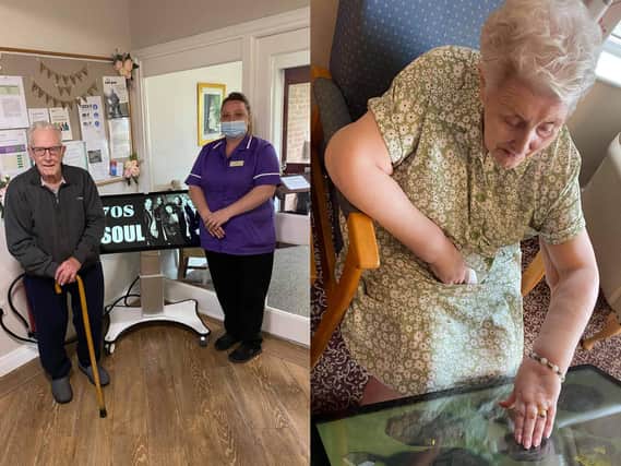 The Pontefract community has come together to raise funds for a care home, enabling them to buy an interactive touch table for its dementia residents