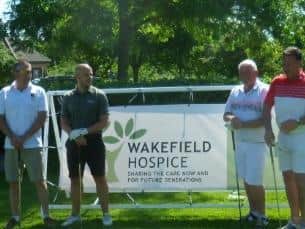 Sporting celebrities took to the fairway in Wakefield to support the NSPCC and Wakefield Hospice this week.