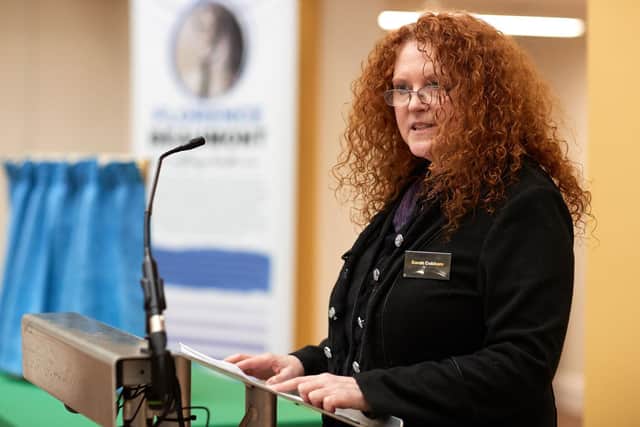 A pioneering campaigner who led Wakefield's anti-slavery movement is to be honoured with a blue plaque - and a special exhibition and performance in her memory. Pictured is Sarah Cobham, founder of Dream Time Creative, the organisation behind the Forgotten Women of Wakefield campaign.