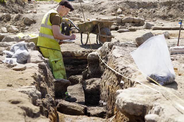 The archaeological dig at Mill Dam Lane, Pontefract. Pic: Scott Merrylees