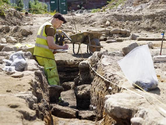 The archaeological dig at Mill Dam Lane, Pontefract. Pic: Scott Merrylees