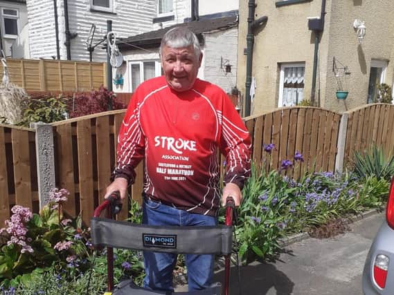 Keith Moorby who is walking a half-marathon Monday to raise funds for the Stroke Association