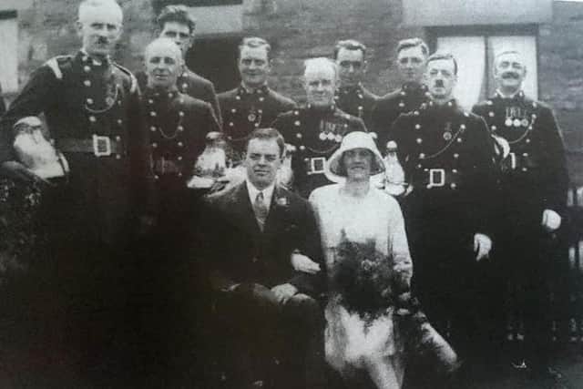 Henry Fawcett (pictured far right)