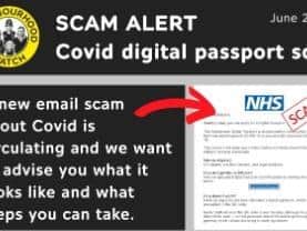 Clicking on the link within the email takes you to a convincing,  but fake, NHS website that asks for personal and payment details - for an admin fee. (NWN)