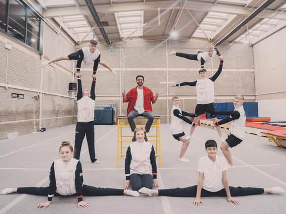 Wakefield Gym Club gymnasts in their new Penny Appeal home.