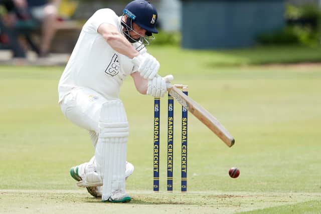 Half century: Sandal's Karl Hewitt. Picture: John Clifton