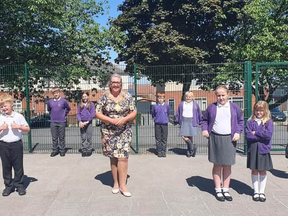 Coun Tracey Austin, the Mayor of Wakefield, visited Outwood Primary Academy Newstead Green on Thursday to select the winners from each year group at the Cow Lane-based primary academy.