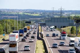 The M62 has reopened at Ferrybridge, following a serious collision which saw the motorway closed to all traffic. Photo: Highways England