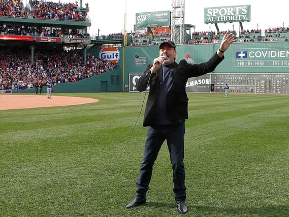 Neil  Diamond singing Sweet Caroline  live at Fenway Park, Boston On April 20, 2013