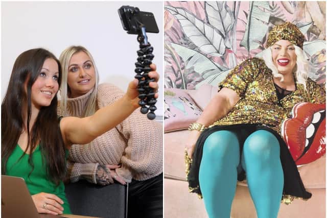 As Wakefield prepares to finalise its bid for the title of City of Culture 2025, Sophie Mei Lan takes a look at a growing group of local stars: social media influencers. Left: Sophie Mei Lan and Victoria James, who has earned 250,000 TikTok followers. Right: Siobhan Murphy