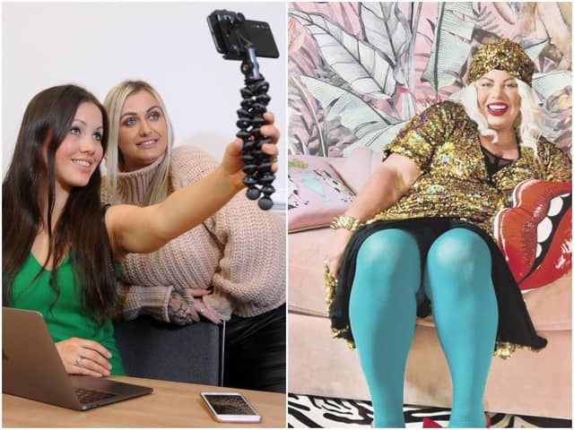 As Wakefield prepares to finalise its bid for the title of City of Culture 2025, Sophie Mei Lan takes a look at a growing group of local stars: social media influencers. Left: Sophie Mei Lan and Victoria James, who has earned 250,000 TikTok followers. Right: Siobhan Murphy