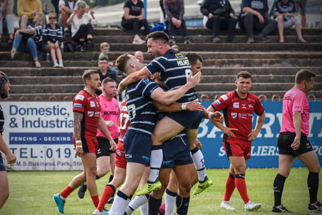 CUP RUN: Featherstone defeated Widnes Vikings in the 1895 Cup semi-final. Picture: Dec Hayes Photography.