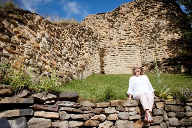 Council leader Denise Jeffery at Pontefract Castle, which will also play a key role in the City of Culture 2025 bid.
