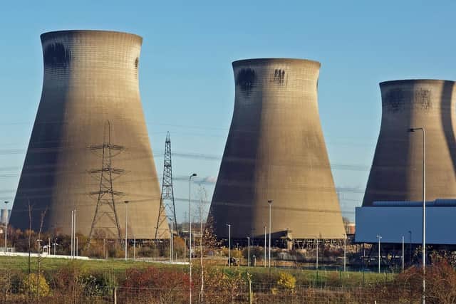 The three remaining cooling towers at Ferrybridge C Power Station