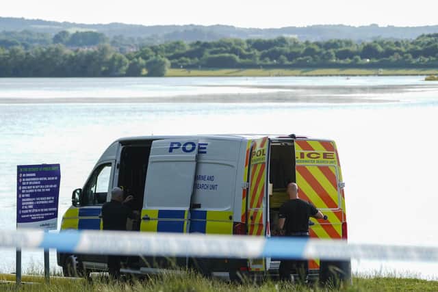 The body of a man has been recovered at Pugneys Country Park, following a two-day search of the lake. Photo: Scott Merrylees