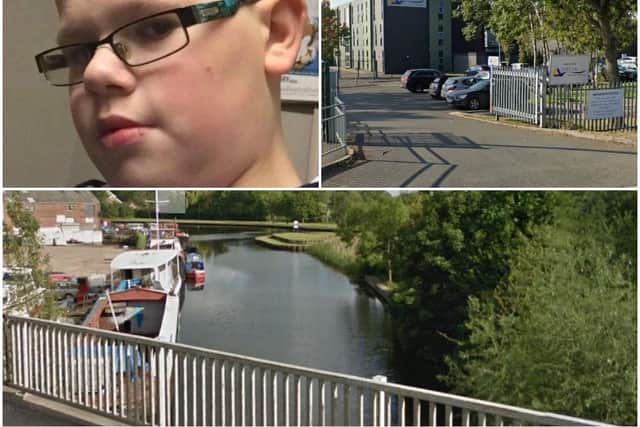 Caden, who attended De Lacy, was retrieved from the canal on Tuesday evening.