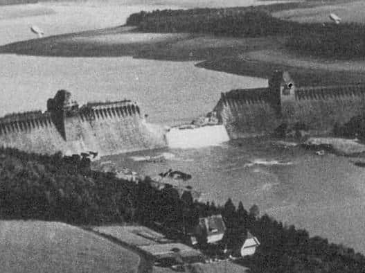 The Mohne Dam the morning after the raid.