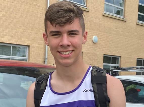 UK number one: Pontefract’s Jack Holmes, who’s new personal best in the high jump took him to the equal first in the UK rankings for U15s.