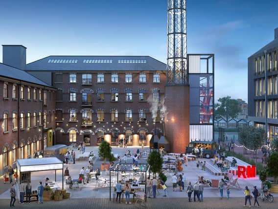TILEYARD NORTH: Artists’ impression of the creative and cultural hub currently underway in the centre of Wakefield. Courtesy: Hawkins Brown