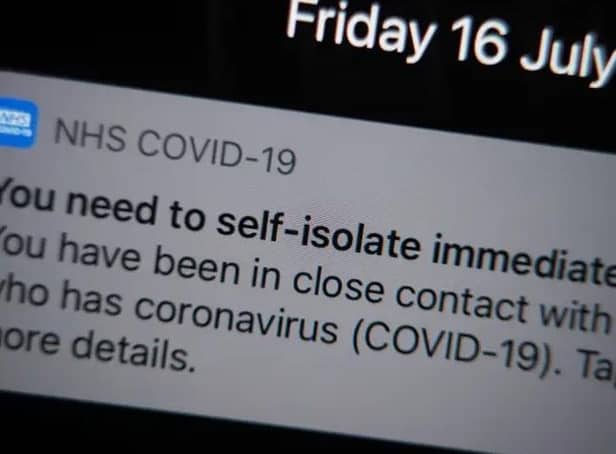 Nearly 4,000 people in Wakefield were contacted by the NHS Covid-19 app and told to isolate in the latest week, figures reveal.