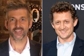 Seeing stars.....Chris Layock (left) has been given the support of Hollywood actor, Alex Winter.
