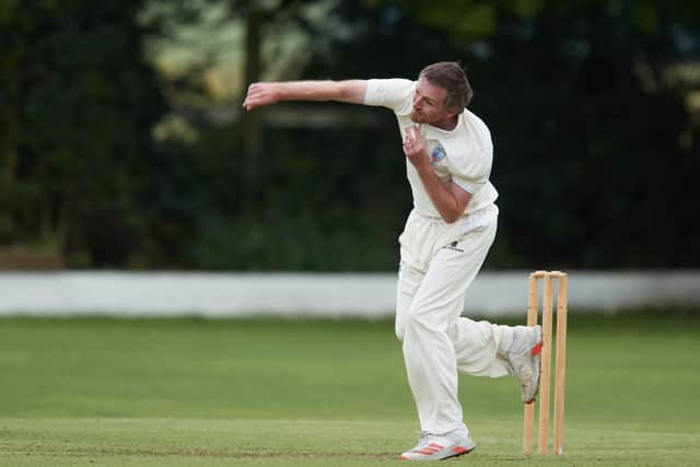 Scott Bland bowling for East Ardsley against Spen Victoria. Picture: John Clifton