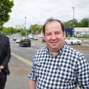 Councillors George Ayre and Matthew Morley during a consultation into Doncaster Road.