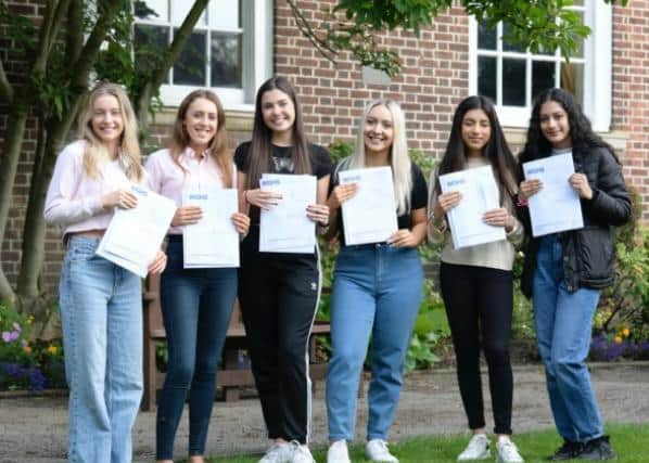 The school said half of its students are celebrating straight A* and A grades awarded in three or more subjects and two-thirds of students achieving grades A* to B, following an unprecedented 18 months’ period of blended learning.