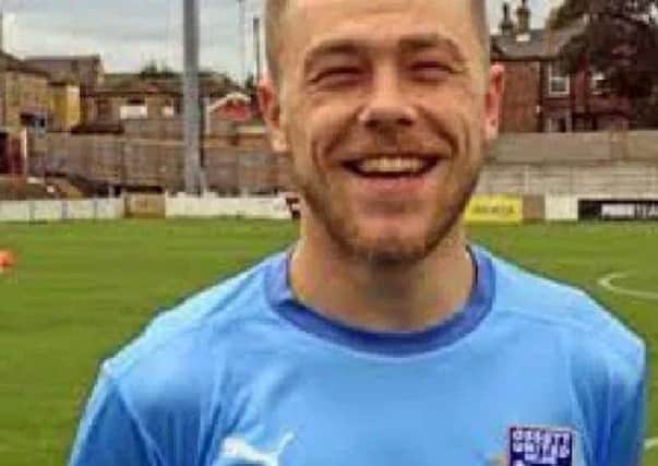 Former Football League player George Green, who has re-signed for Ossett United and came off the bench to score against Pontefract Collieries.