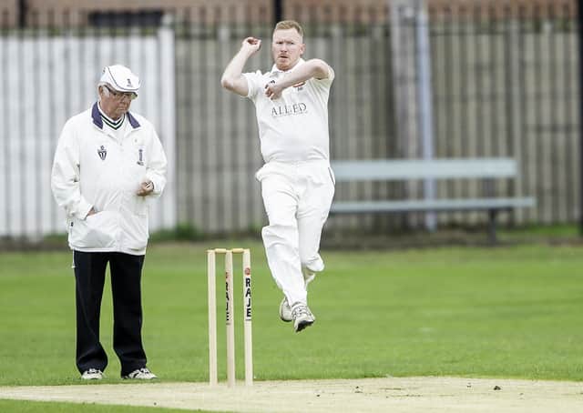 West Bretton bowler Anthony Scully.