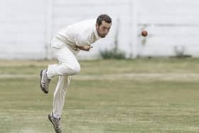 Frickley Colliery bowler Jason Mills.