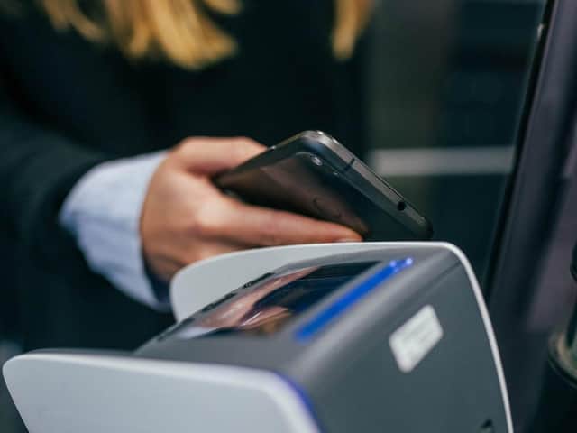 Contactless payments are on the increase.