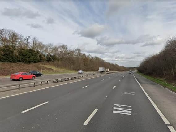 Lane one and two were closed on the M1 northbound between J39 for Durkar and J40 for Ossett.