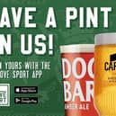 We Love Sport is offering a FREE pint to customers to enjoy whilst watching England and Wales compete in their World Cup qualifying games this week.