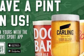 We Love Sport is offering a FREE pint to customers to enjoy whilst watching England and Wales compete in their World Cup qualifying games this week.