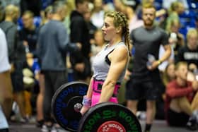 Millie Goldspink lifts weights at the European Crossfit Championships. Credit  Nero - RXdPhotography