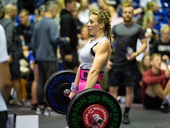Millie Goldspink lifts weights at the European Crossfit Championships. Credit  Nero - RXdPhotography