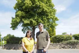 Allison and Andrew Lund, who live opposite the tree, launched the campaign to keep it.