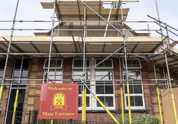 The fire at Stanley St Peter’s School on September 15 caused building damage and the loss of invaluable resources.