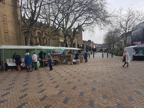 Wakefield stall holders have been trading outside the city's Cathedral since 2018.
