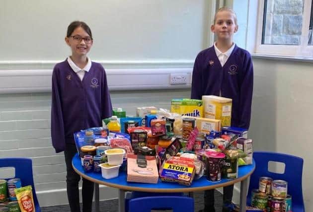 Children at Outwood Primary Academy Bell Lane are showing their community spirit by collecting food for Pontefract Foodbank.