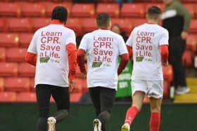 Professional footballers and rugby league players from across Yorkshire have teamed up to teach thousands of fans how to perform cardiopulmonary resuscitation (CPR) to mark Restart a Heart Day.