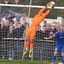 Pontefract Collieries goalkeeper Ryan Musselwhite was in great form again in the FA Cup replay at The Shay.